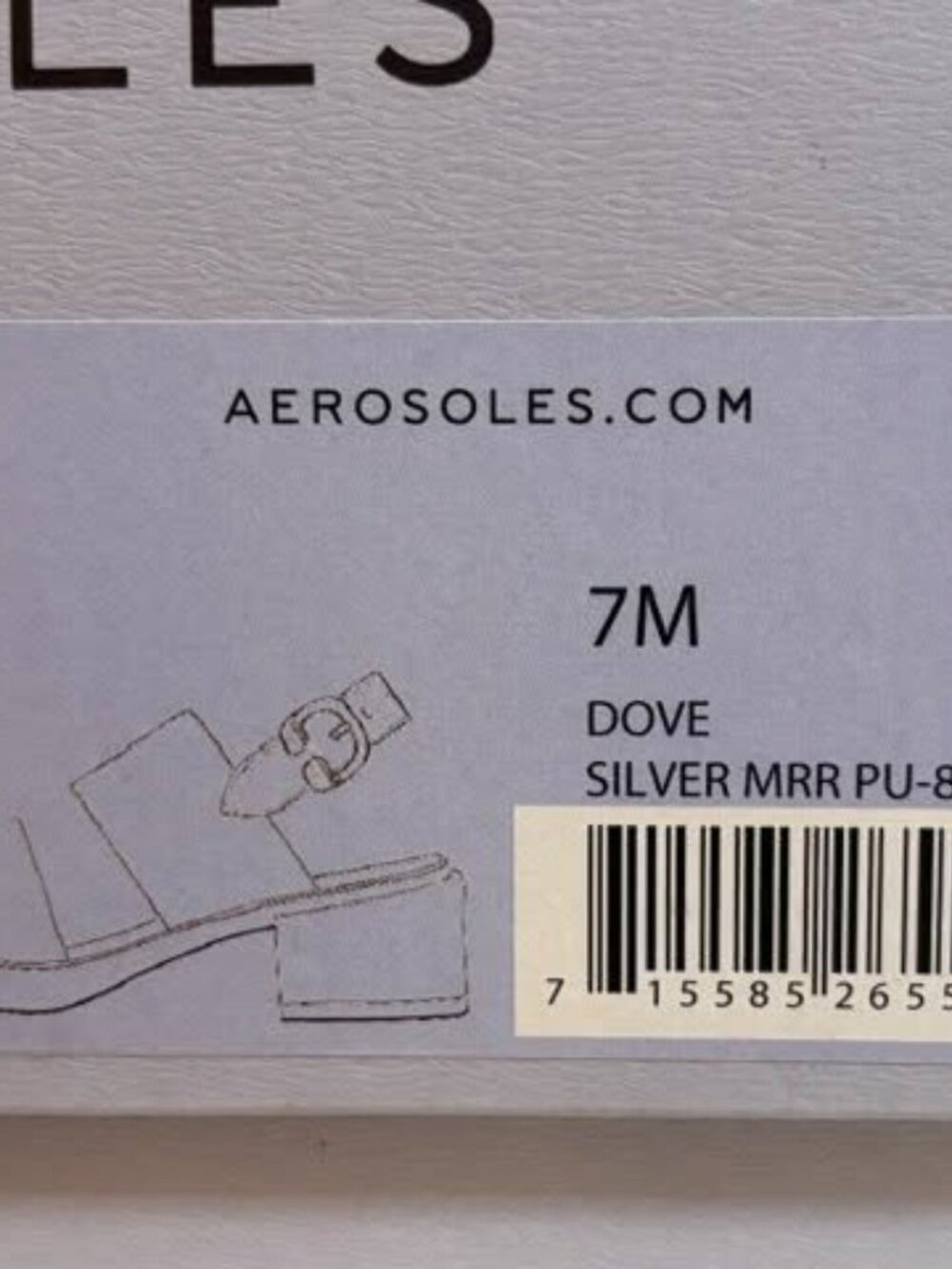 NEW IN BOX! WOMENS 7 / AEROSOLES DOVE SANDAL - Picture 6 of 6